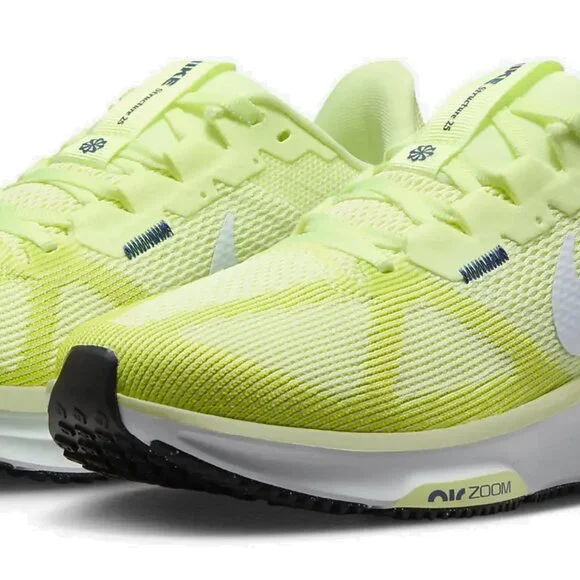 RARE Nike Air Zoom Structure 25 Volt/Grey/Wht Run Gym Sport Cross-Trainer DJ7884 - Picture 12 of 16